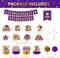 Graduation Party Decorations 2026 – Purple & Gold Class of 2026 Complete Kit | Backdrop, Banner, Balloons, Swirls, Pom Poms & Table Decor Set
